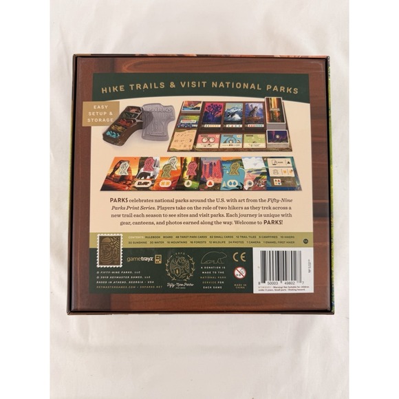 PARKS Board Game 2019 Keymaster Games 1st Edition Complete w Gametrayz - Picture 5 of 6